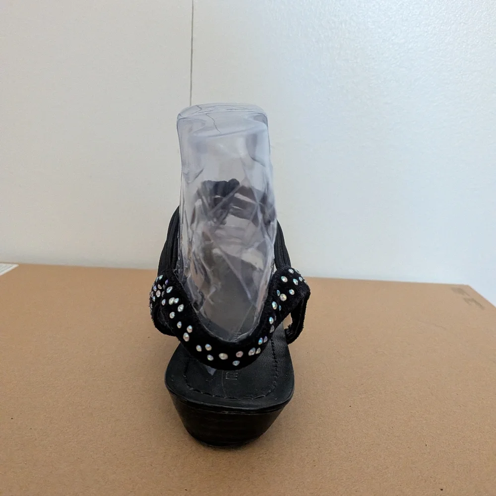 Madden Girl Black Sequin Sandals - Picture 8 of 11